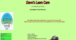 Desktop Screenshot of daveslawncare.com