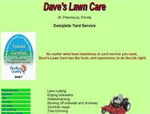 Tablet Screenshot of daveslawncare.com